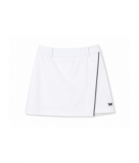 PXG 사선 에센셜 스커트 (화이트)