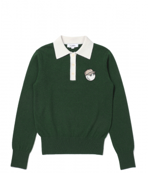 MALBON 티잉 캐시미어 스웨터 (그린)