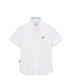 SOUTHCAPE SC카라 포인트 반팔 티셔츠 (화이트)
