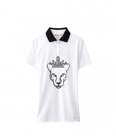 UTAA 크라운 팬서 피케 티셔츠 (화이트)